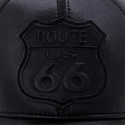 Бейсболка Route 66 утепленная с ушами черная