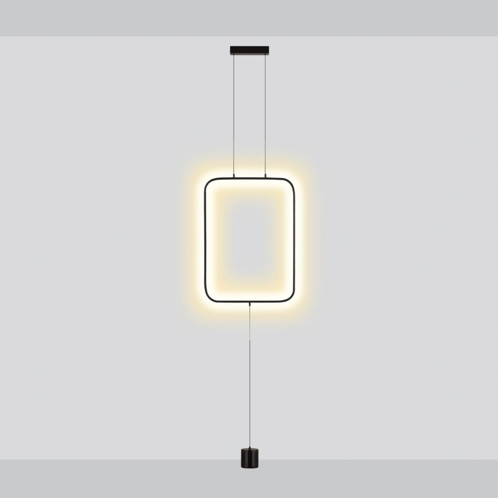 7022/27FLA HIGHTECH ODL25 283 Напольный светильник черный/металл/акрил IP20 LED 3000K 220V TEO