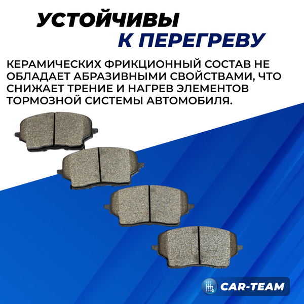Колодки тормозные передние (керамические) Geely Monjaro (арт. ZCP-1374)