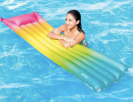 Надувной матрас для плавания 170х53 см Intex 58721, пляжный матрас Радуга Rainbow Style для бассейна и моря