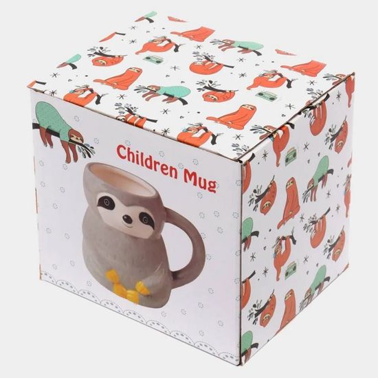 3D кружка керамическая Ленивец, 500мл