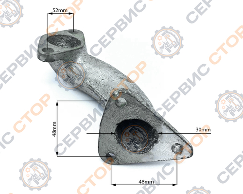 Колено глушителя 180N