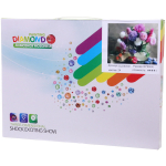 Алмазная мозаика на подрамнике с полным заполнением «МИР ЯРКИХ КРАСОК», герберы и сирень, 30*40см