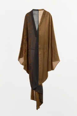 ZARA ПЛАТЬЕ ИЗ 100% ВИСКОЗЫ С ПРИНТОМ, РАЗНОЦВЕТНЫЙ