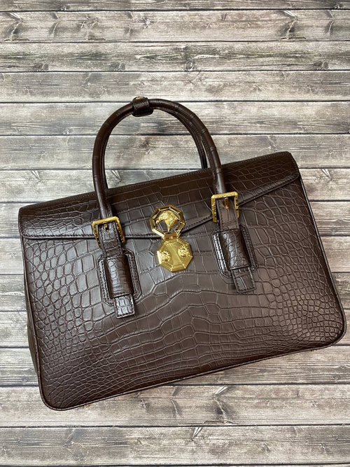 Дорожная сумка Stefano Ricci из кожи крокодила