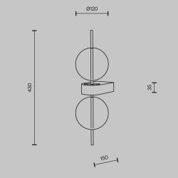 Светильник настенный светодиодный Maytoni   MOD478WL-L8B3K