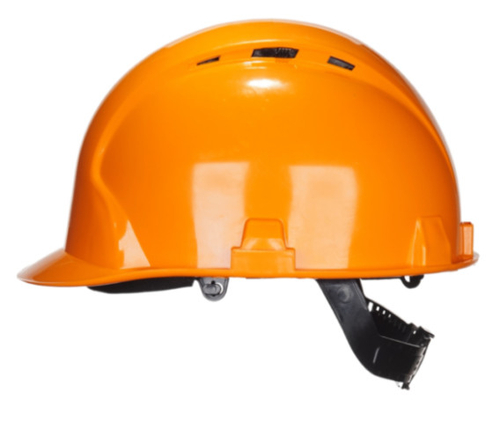 Каска защитная ИСТОК ПРО-1П оранжевая реечный механизм