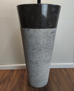 Раковина напольная из мрамора Grey/Black ON-61350 (45*45*90)