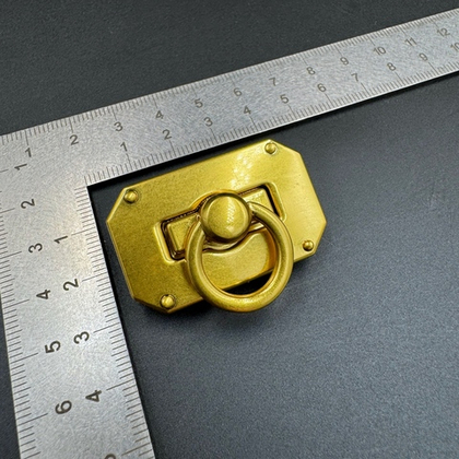 Замок для сумки. Сатиновое золото