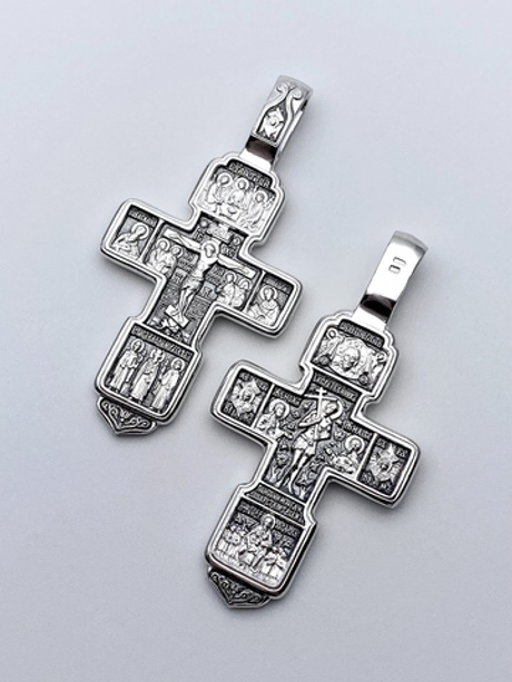 Крест из серебра/Частичное чернение