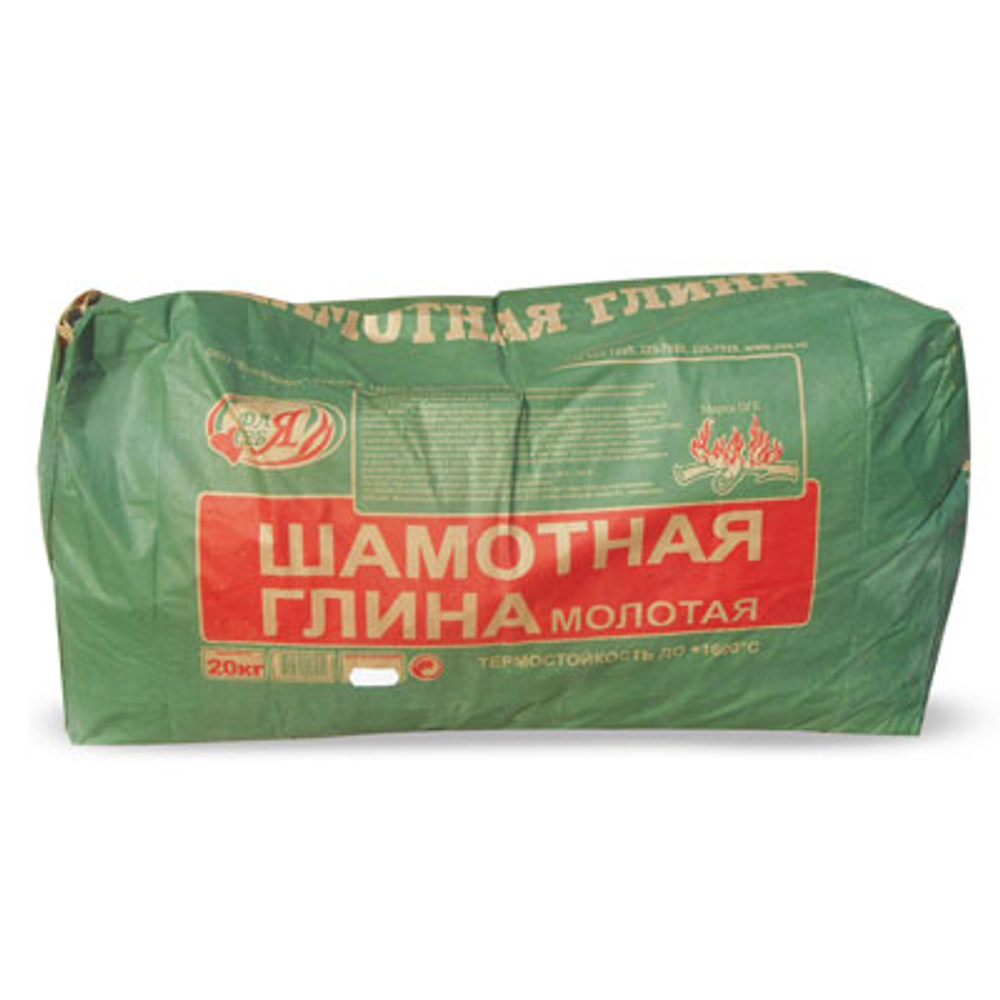 Глина шамотная КБС огнеупорная 20 кг