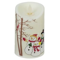 GAEM Изделие декоративное "Свеча" (подсвет, AAAх3 н/п) L7,5 W7,5 H12,5 см, 2в.