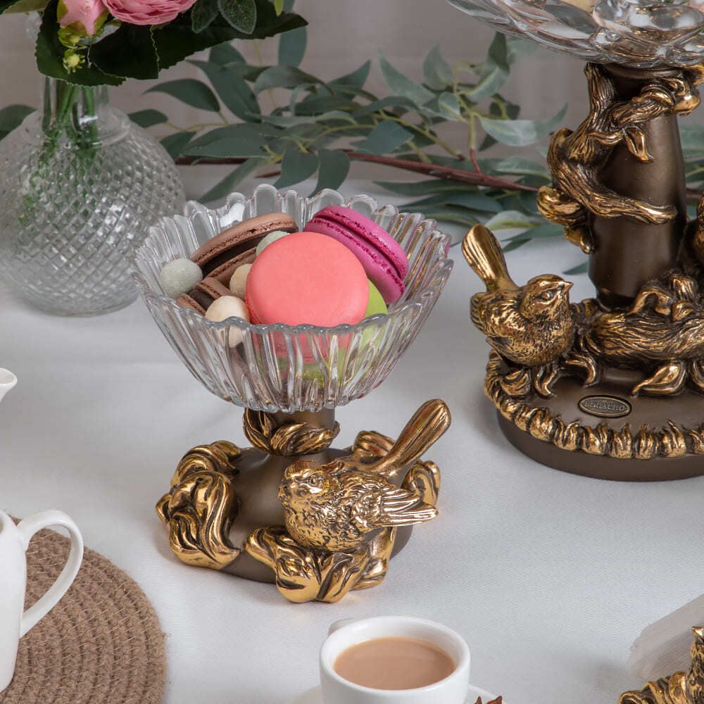 Фруктовница-конфетница Белла Бронза