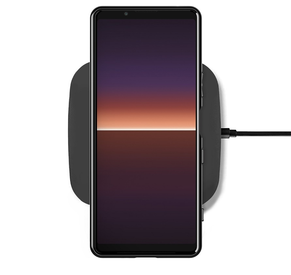 Чехол мягкий для Sony Xperia 1 III генерация с 2021 года, противоударный, серия Onyx от Caseport