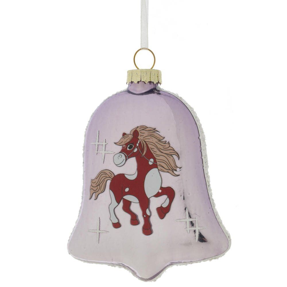 GAEM Украшение новогоднее "Колокольчик с лошадкой", L8 W2,5 H11 см