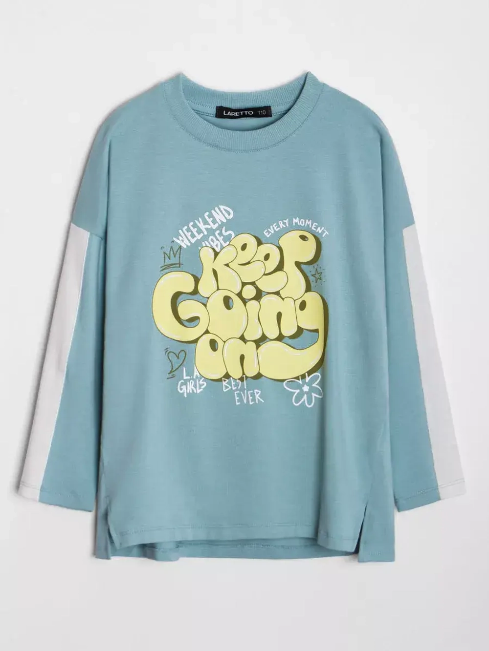 Костюм для девочки оверсайз голубой