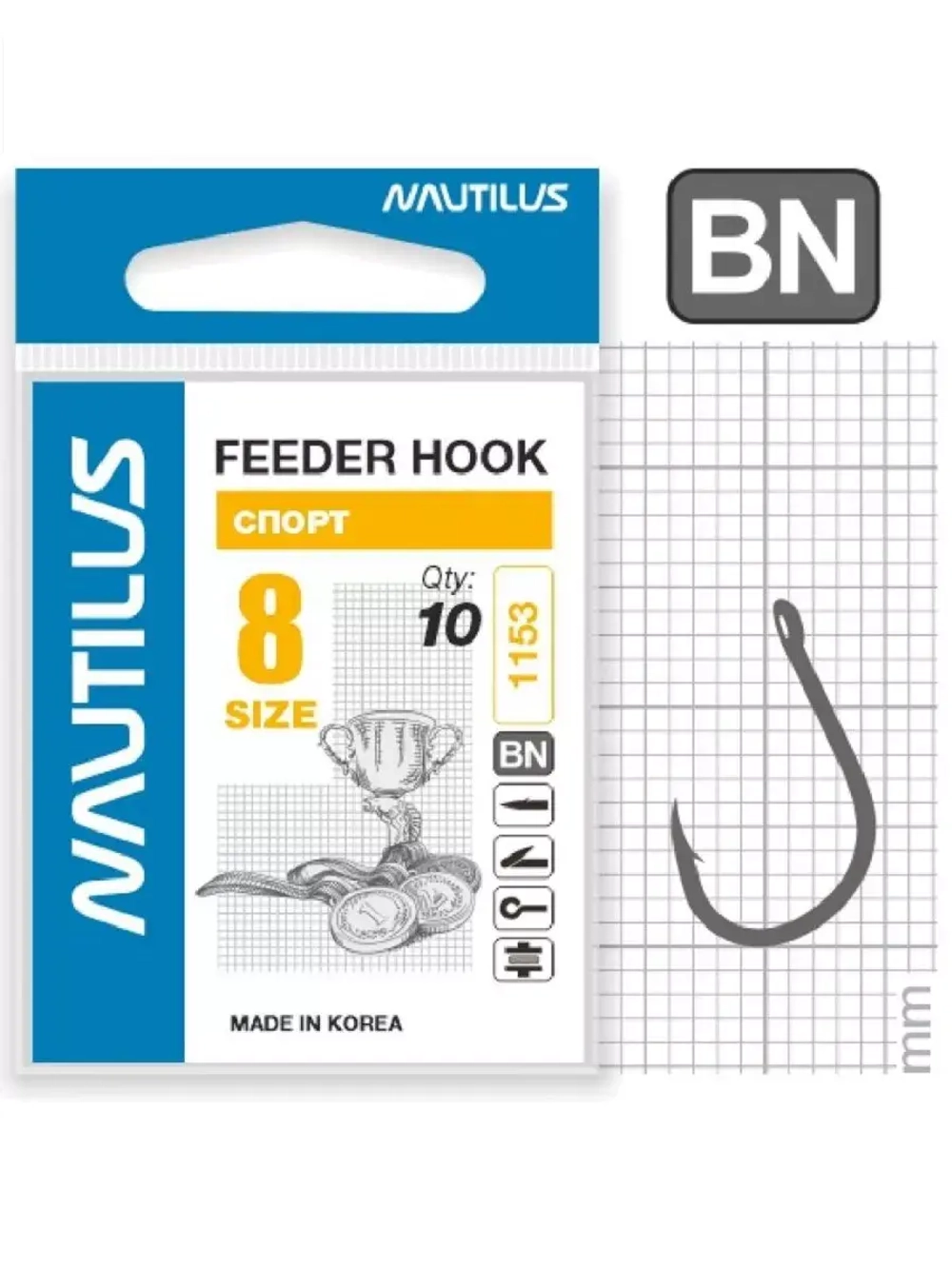 Крючок Feeder Спорт PF-1153BN