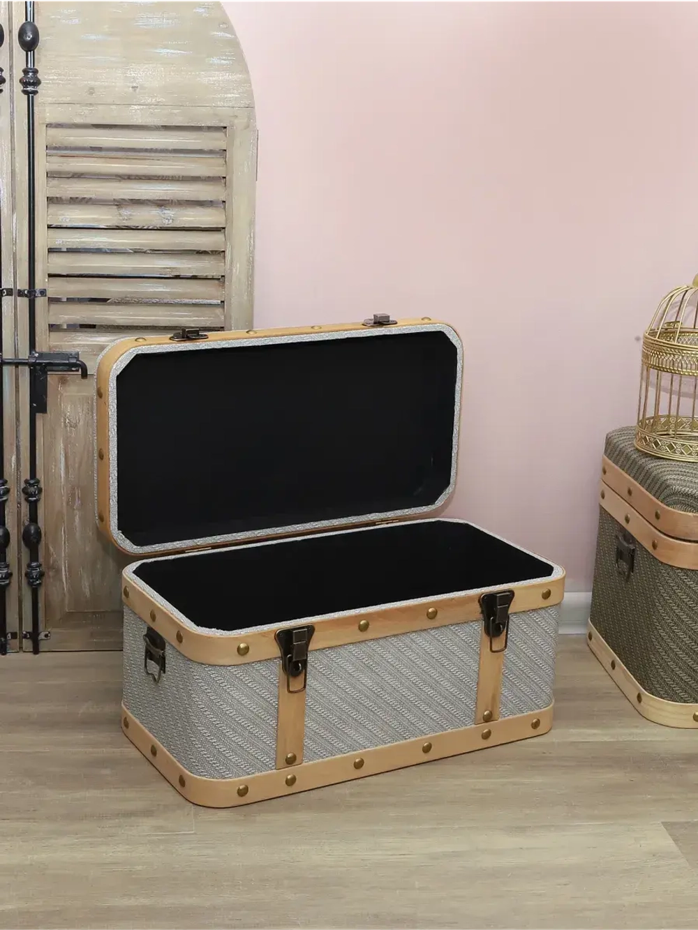 Пуфик для прихожей с ящиком 50*26*25 см