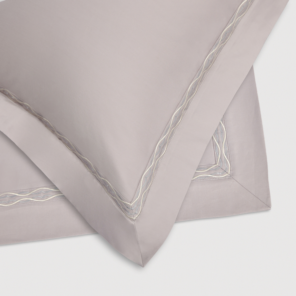 Постельное белье 2 спальное евро Сlaire&Caroll Le Fleur серый