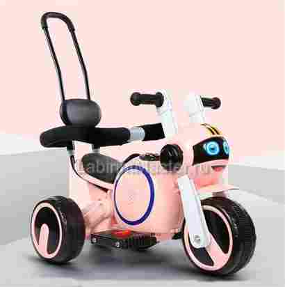 Детский электромотоцикл "Трицикл BKY-188" розовый