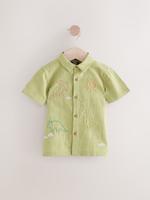 Рубашка с коротким рукавом для мальчика Next AB6-464, Хаки