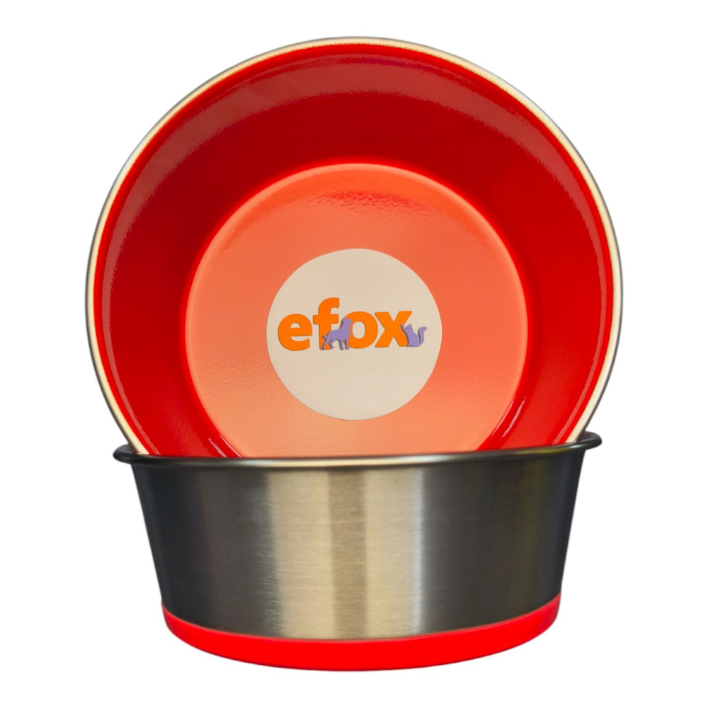 Миска "efox" для питомцев из нержавеющей стали, форма чаша