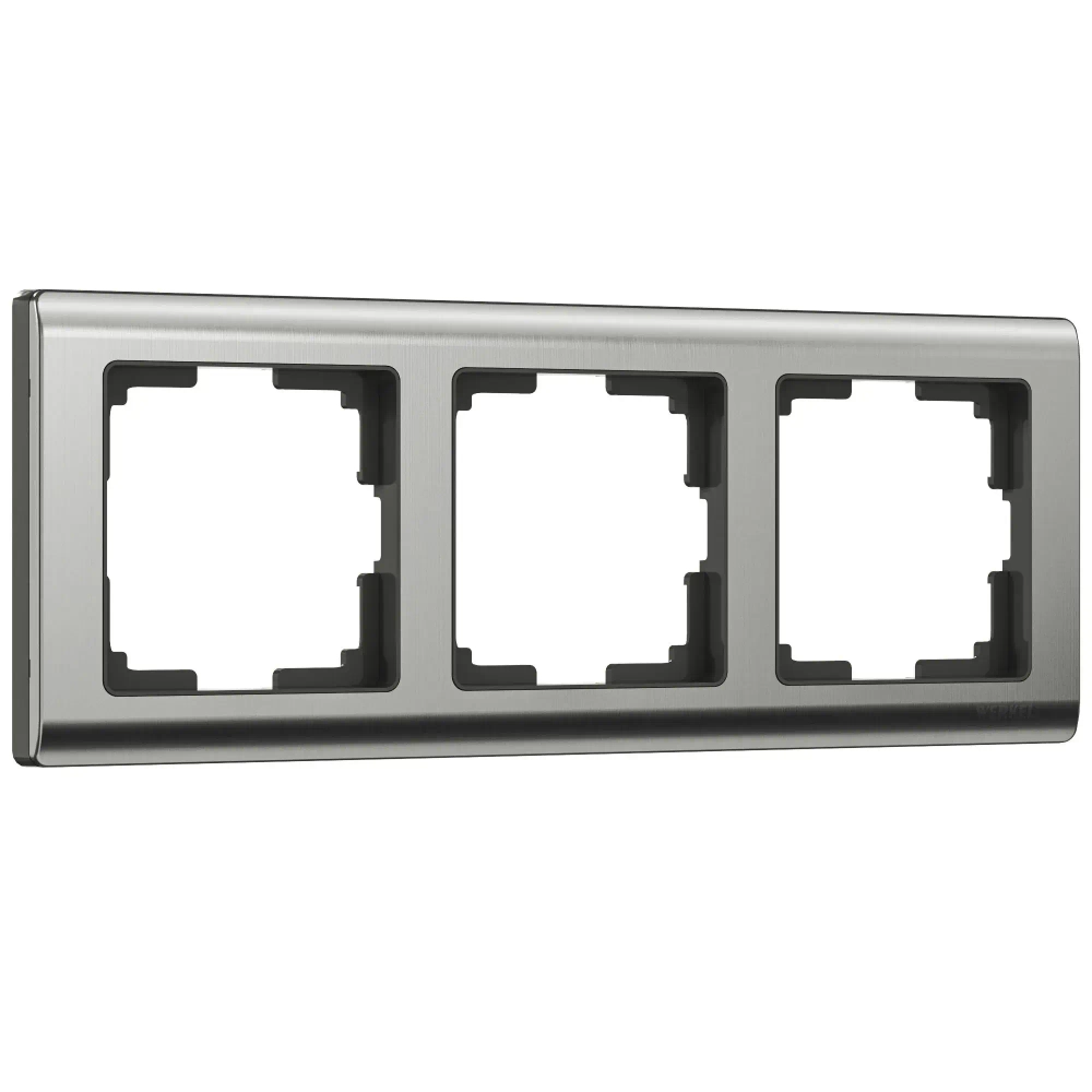 Рамка на 3 поста Metallic (глянцевый никель) W0031602