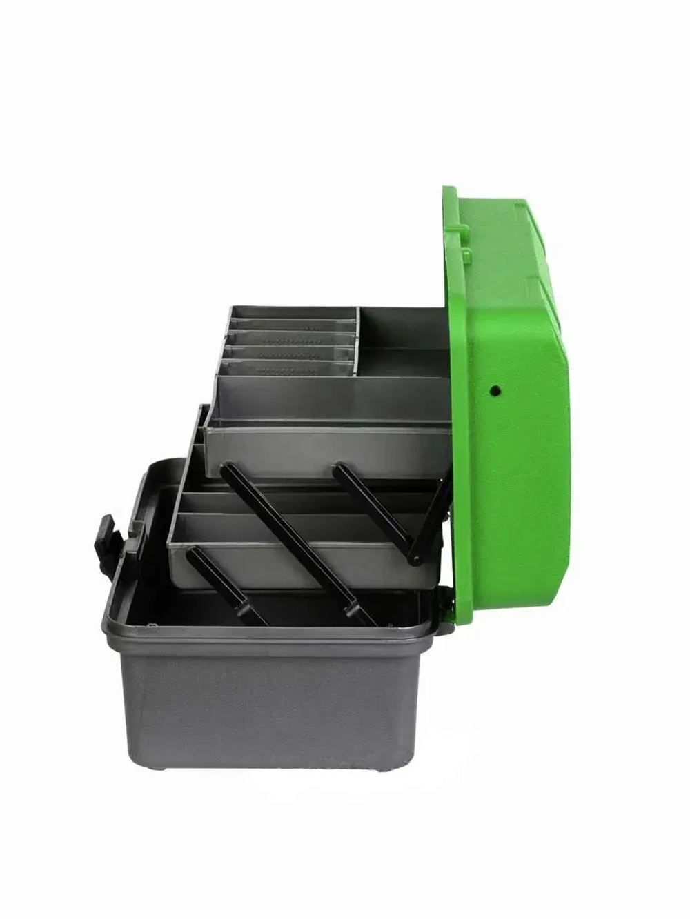 Ящик рыболовный для хранения снастей двухполочный синий