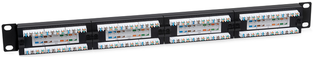 Патч-панель  Cabeus PLAN-24-Cat.5e-Dual IDC