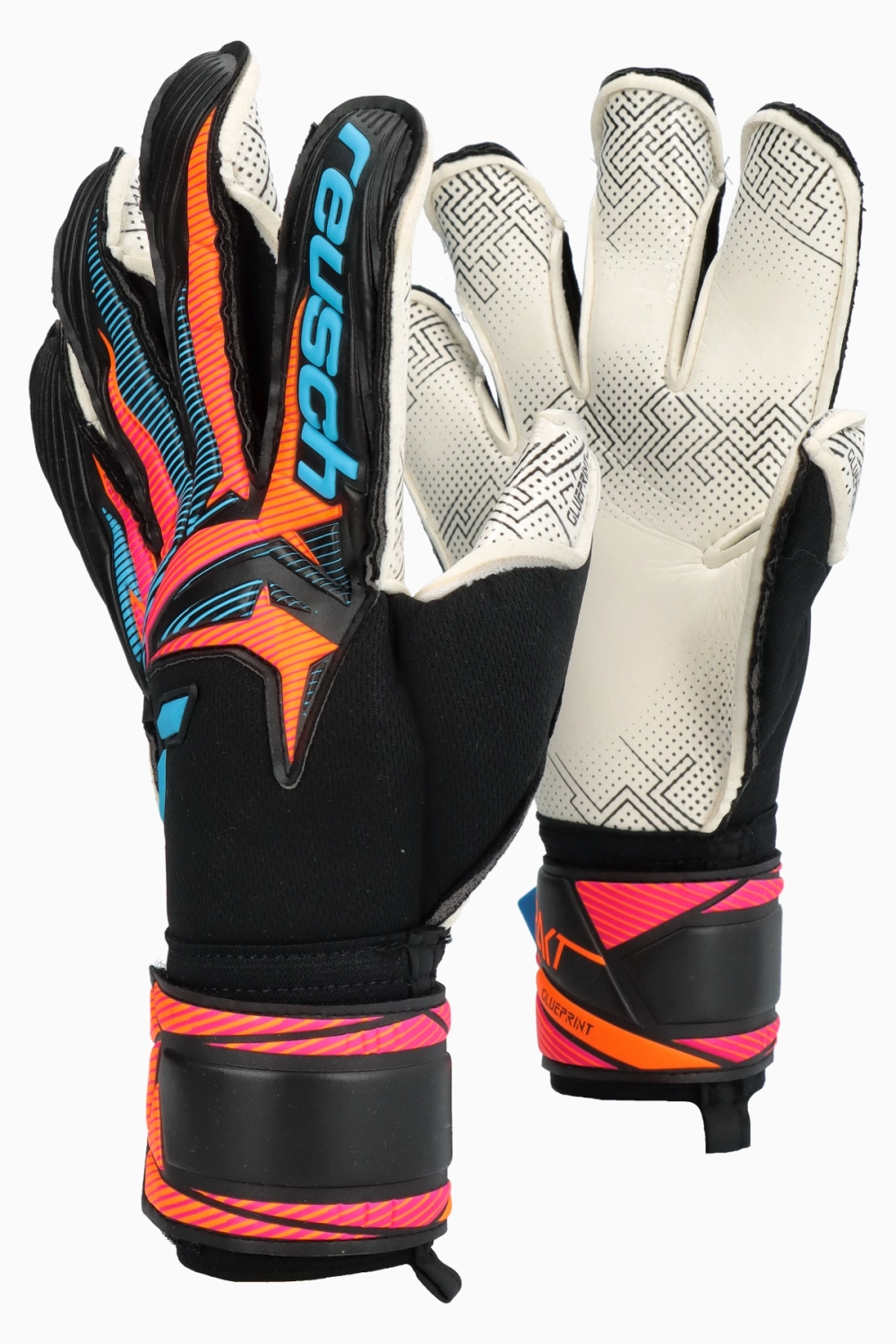Вратарские перчатки Reusch Attrakt Advance Evolution Glueprint - черный