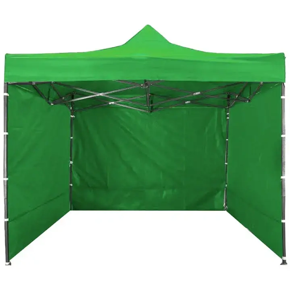 Тент-шатер «Простор» раздвижной 3*3*2,5м, 3 стенки, зеленый