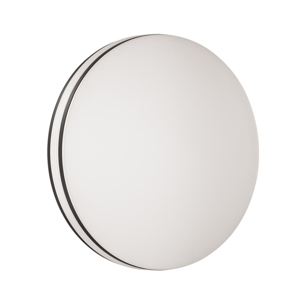 3056/DL COLOR SN 000 Светильник пластик/белый/черный LED 48Вт 3000-6500К D390 IP43 пульт ДУ/RGB/LampSmart LOBIO RGB