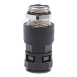 Муфта "труба-коробка" с герметичным уплотнением, с металлической резьбой, IP68, DN 17 мм, М20х1,5, полиамид, цвет черный