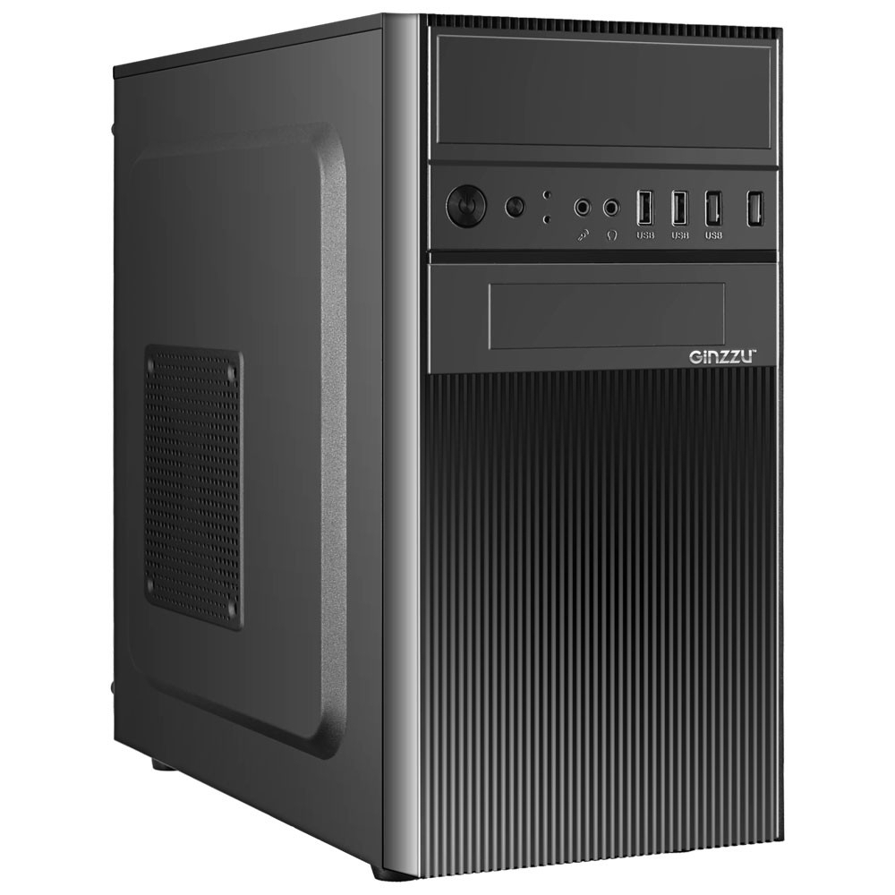 Корпус для компьютера Ginzzu D190 2*USB 2.0,AU