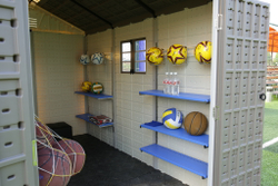 Садовый пластиковый сарай HouzBlock Comfort-3 7,5x11