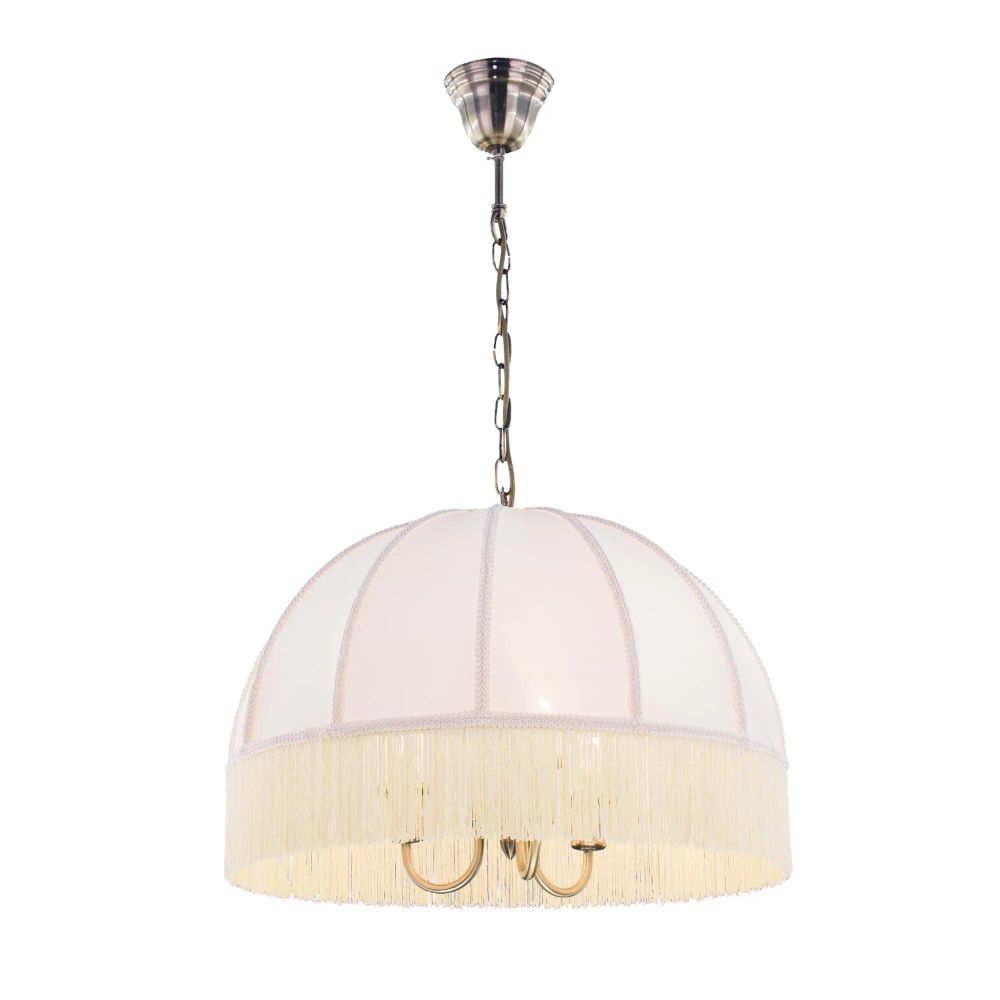 Citilux Базель CL407131 Люстра подвесная с бежевым абажуром