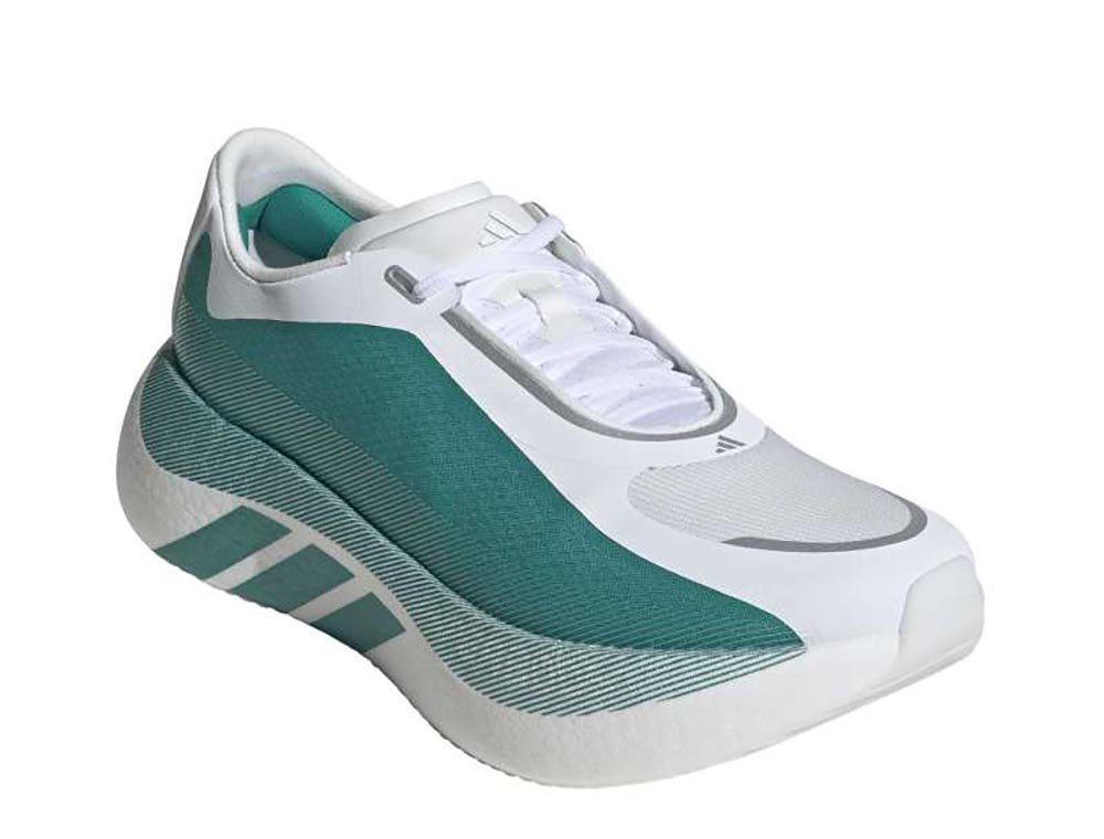 Мужские беговые кроссовки adidas Hyperboost Edge M бело-зеленые