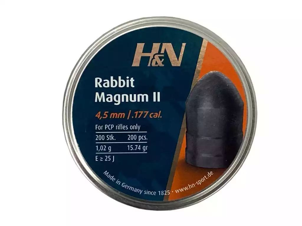 Пуля пневм. 4,5 H&N Rabbit Magnum II 1,02г, 200шт/бан