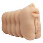 Мастурбатор с тремя любовными входами (Цвет: телесный)