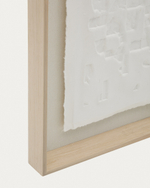 Tuk Картина из папье-маше белая 90 x 70 см