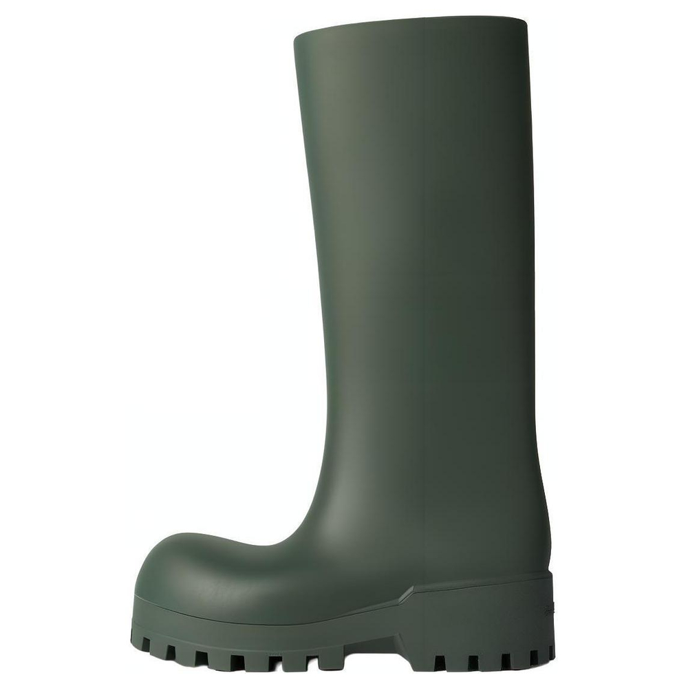 Balenciaga Bulldozer Rain Boots Women"s Dark Green