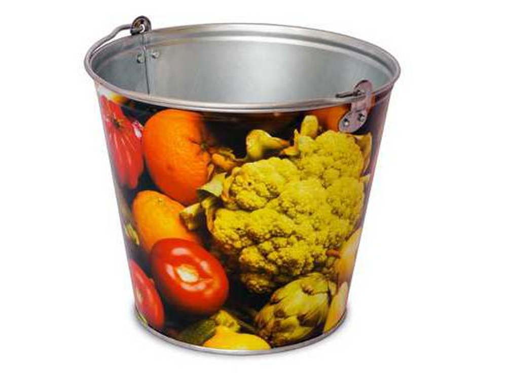 Ведро оцинкованное с декором 9л (10шт/уп)