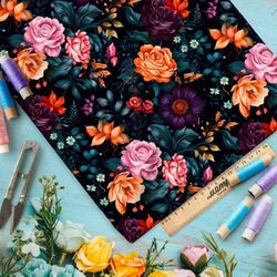 Ткань премиум флис золотистая роза