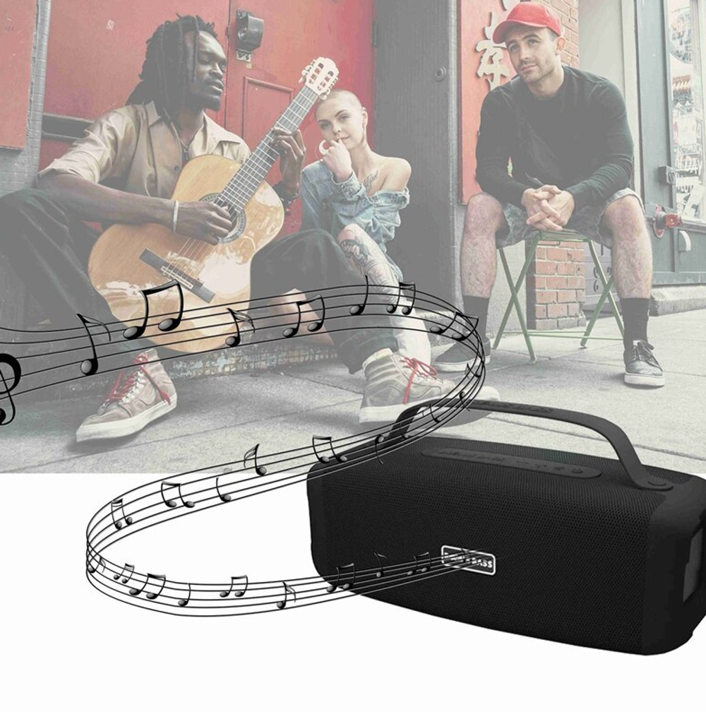 Портативная колонка Booms Bass L17 (10W/BT/USB/FM)