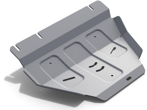 Защита РК Rival для Ford F-150 XIII (V - 5.0) 2014-2018 2017-н.в. (устанавл-ся совместно с 2333.1857.1.6), штампованная, алюминий 6 мм, с крепежом, 2333.1858.1.6