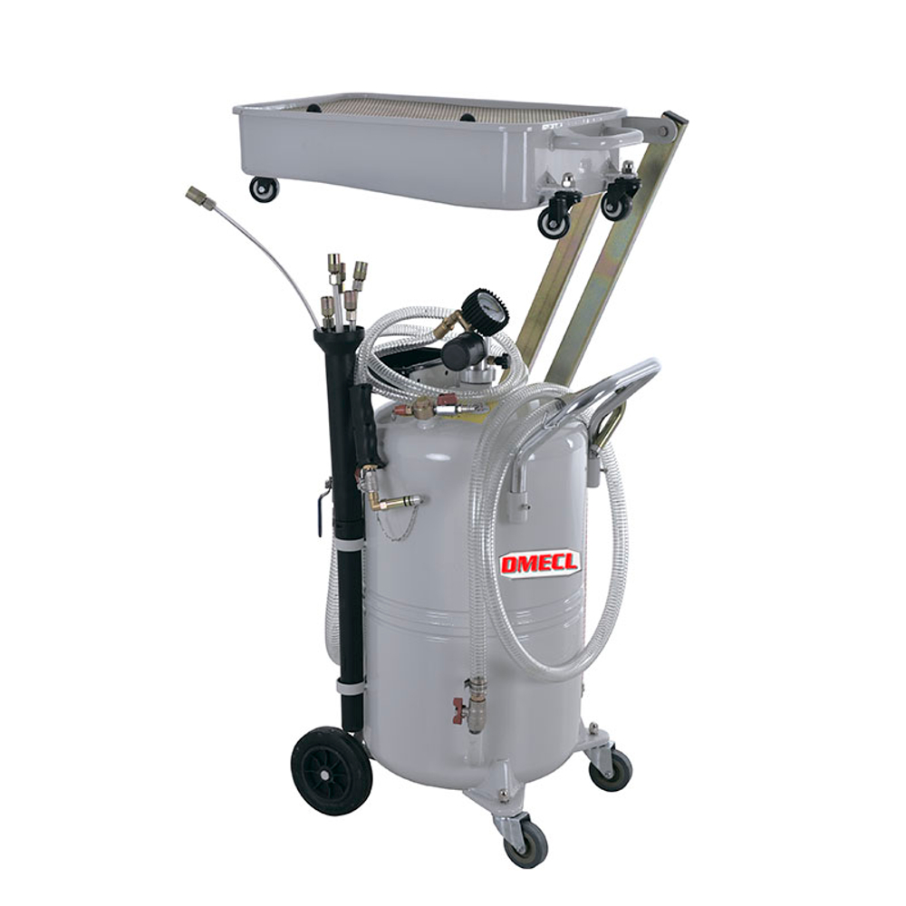 Комбинированная установка для слива/откачки масла 65 л. с поддоном на пантографе 14 л