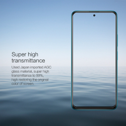 Защитное стекло с прозрачными рамками от Nillkin для Xiaomi Redmi Note 10 Pro 5G и Poco X3 GT 5G, серия H Anti-Explosion Glass Screen Protector