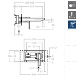 Встраиваемый смеситель для раковины KUATRO NK 4920