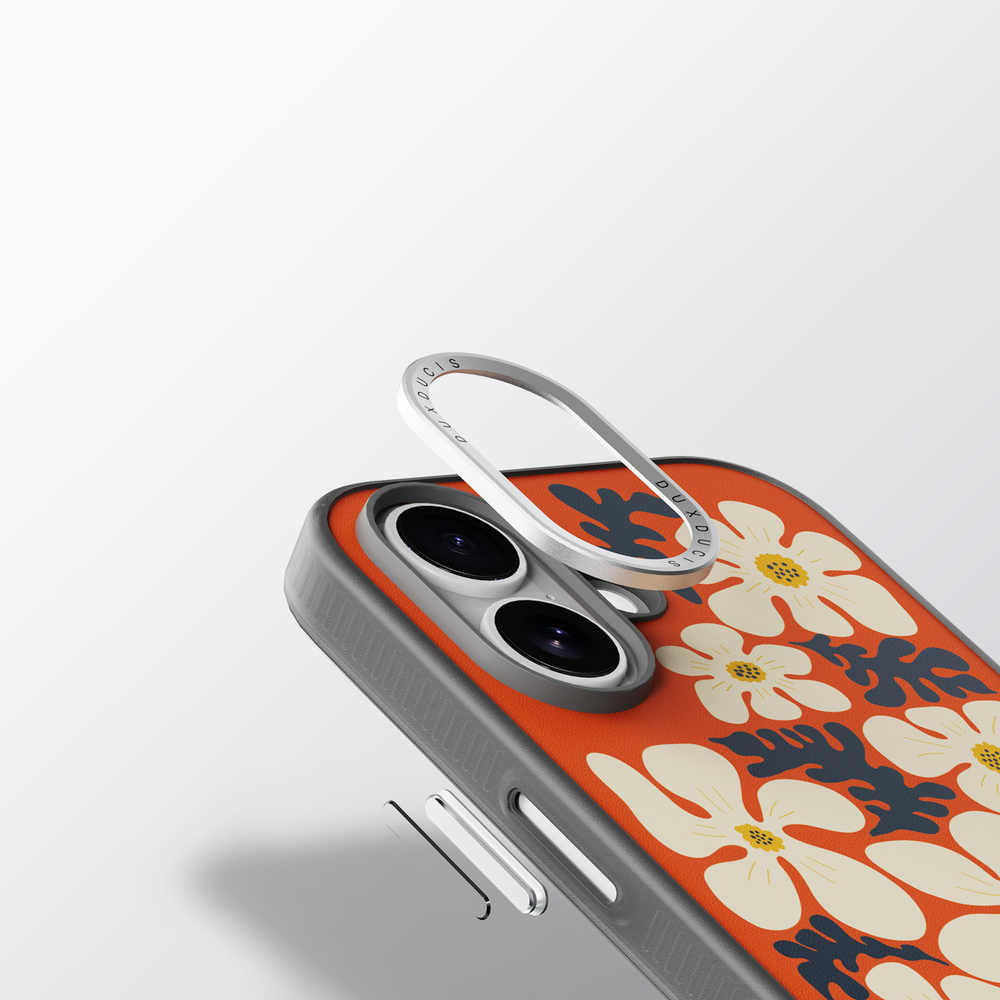 Чехол с MagSafe оранжевого цвета от Dux Ducis для iPhone 17, серия Moro Series Magnetic Case