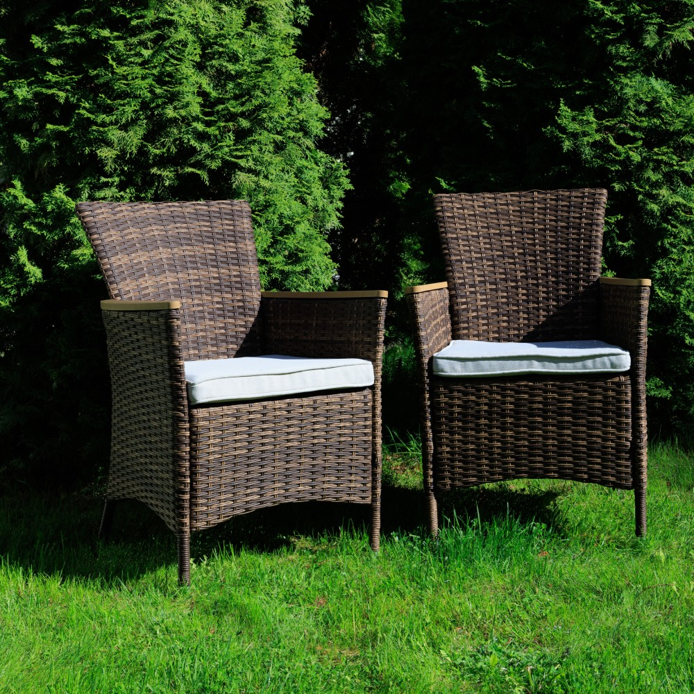 Обеденный комплект ROYAL FAMILY AMELIA коричневого цвета на 8 персон